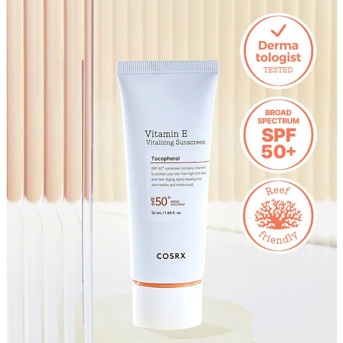 COSRX Vitamin E Vitalizing Sunscreen SPF 50+
