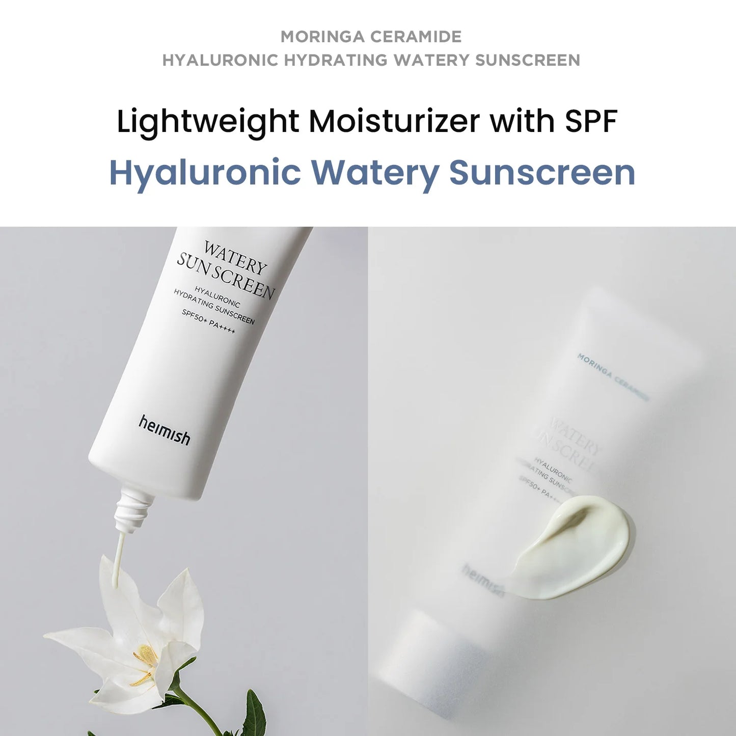 Moringa Ceramide Hyaluronic Hydrating Watery Sunscreen - 50ml