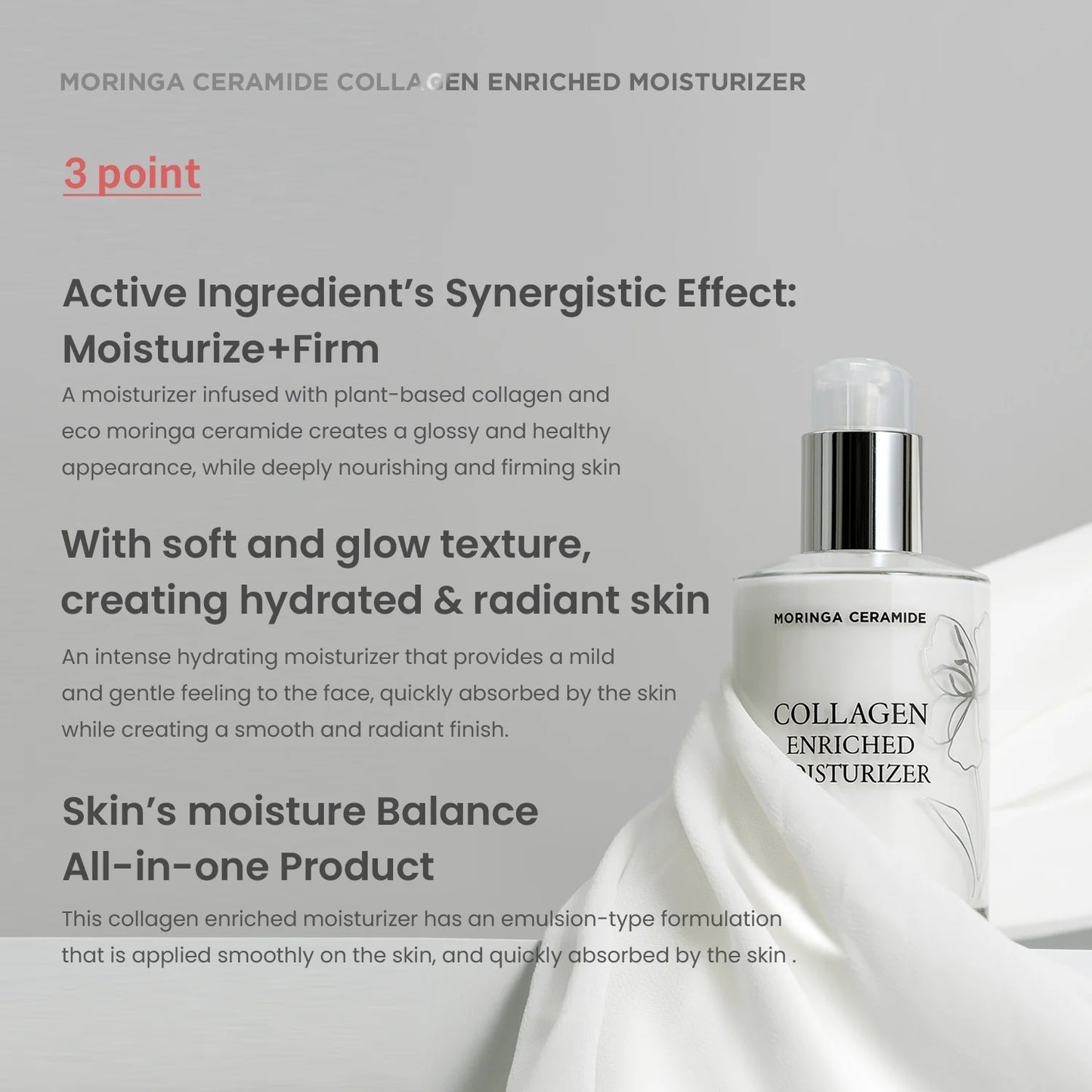Moringa Ceramide Collagen Enriched Moisturizer - 120ml