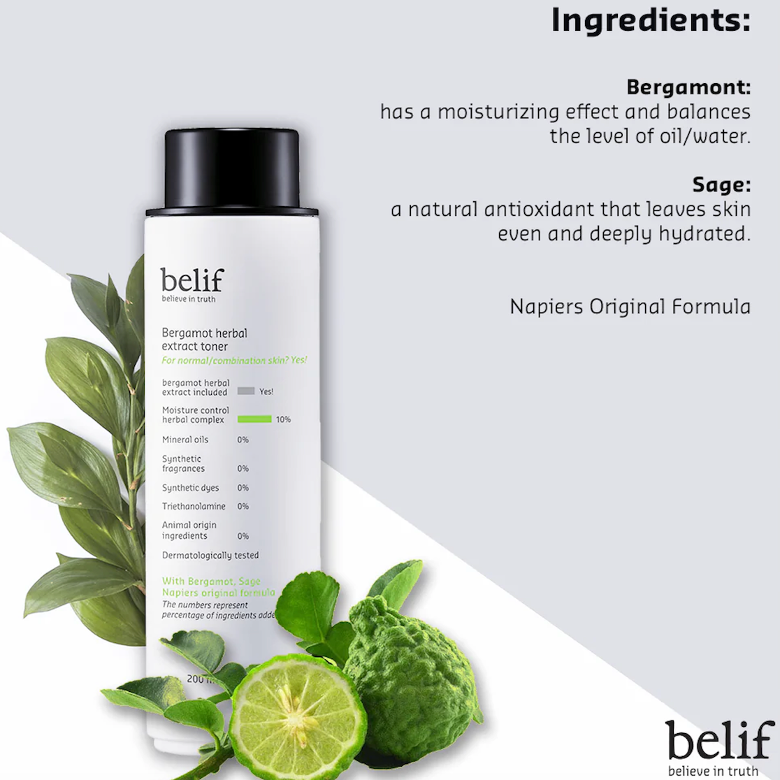 Bergamot Herbal Extract Toner