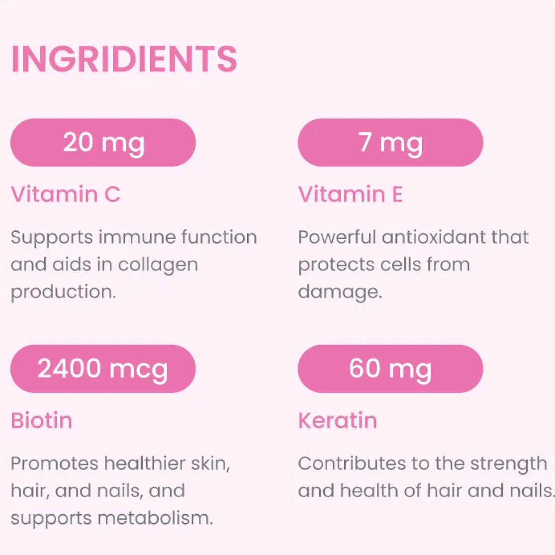 Hair, Skin & Nails