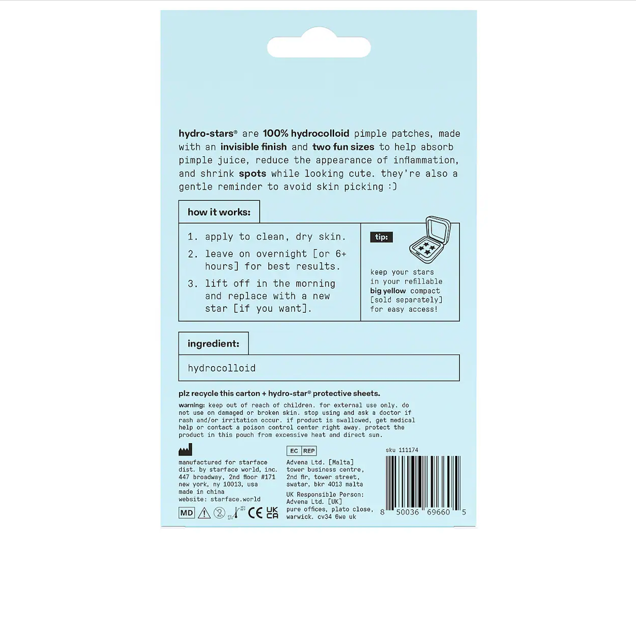 Clear Hydro-star Pimple Patches