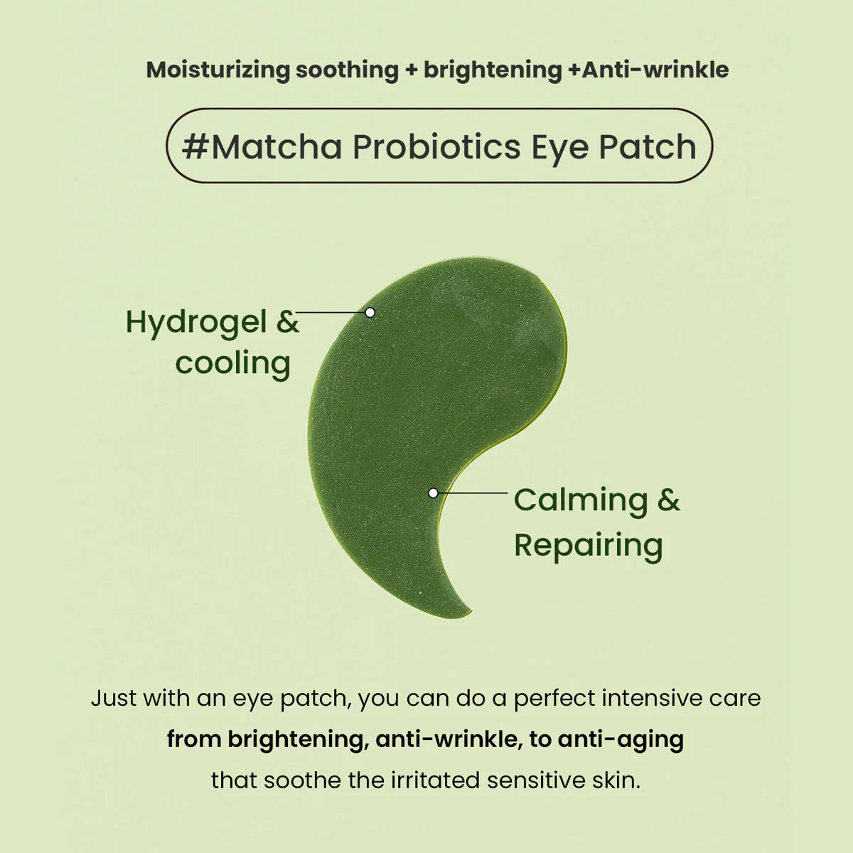 Matcha Biome Hydrogel Eye Patch - 60pcs