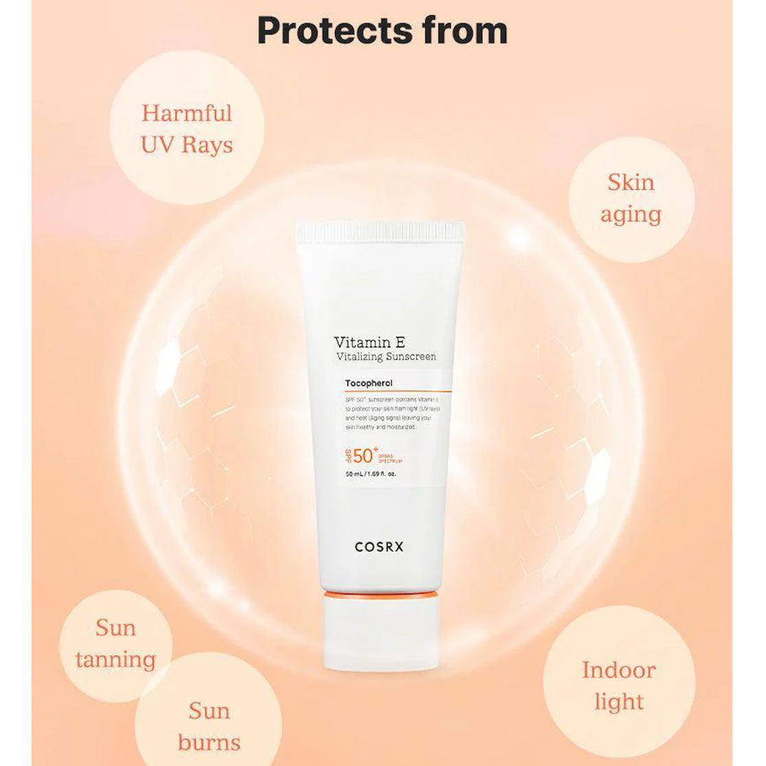 COSRX Vitamin E Vitalizing Sunscreen SPF 50+
