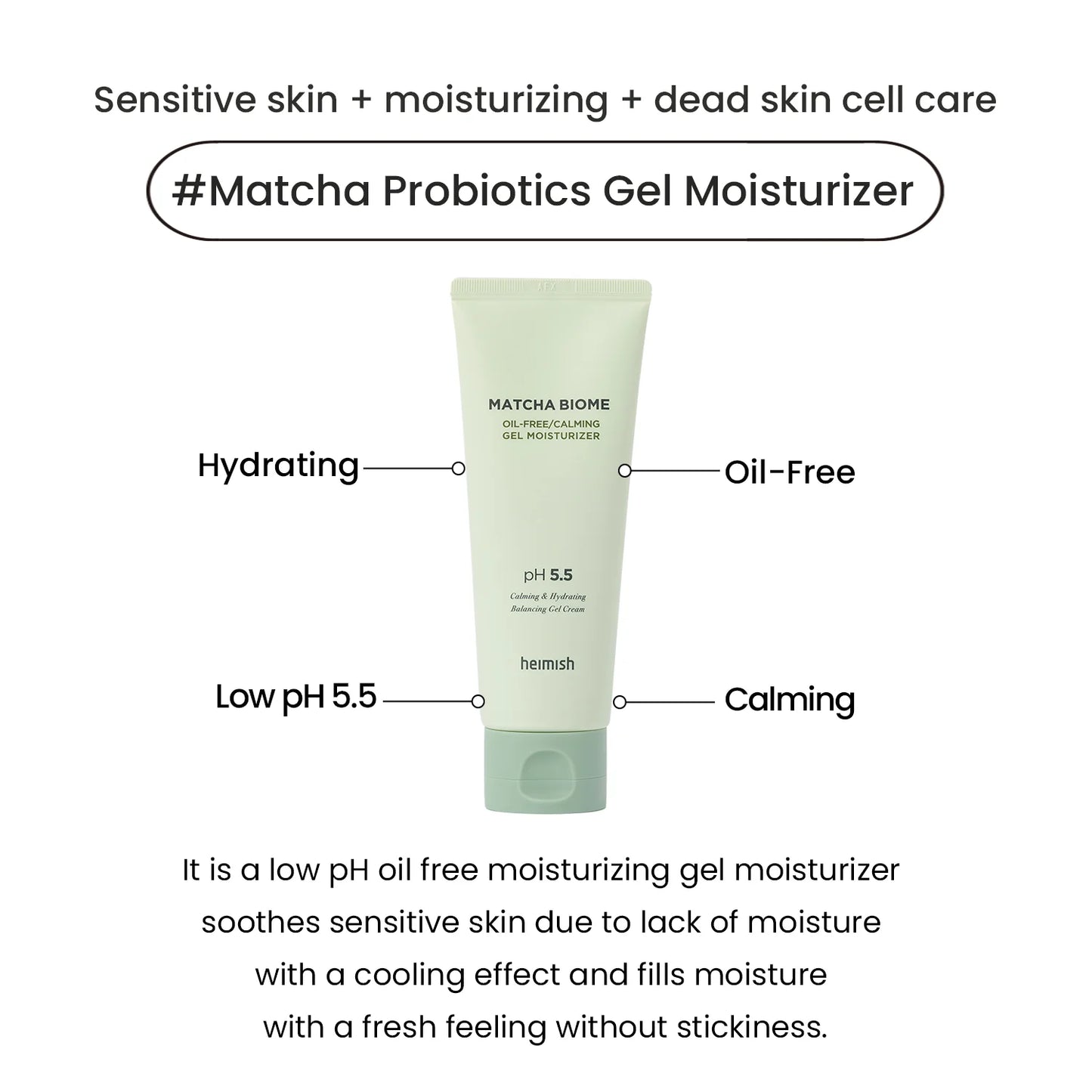Matcha Biome Oil-Free Calming Gel Moisturizer - 100ml