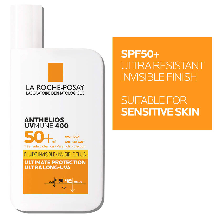 Anthelios UVmune 400 Invisible Fluid SPF50+ Sun Cream For Sensitive Skin - 50ml