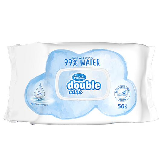 Violeta Baby Wipes Water - Double Care