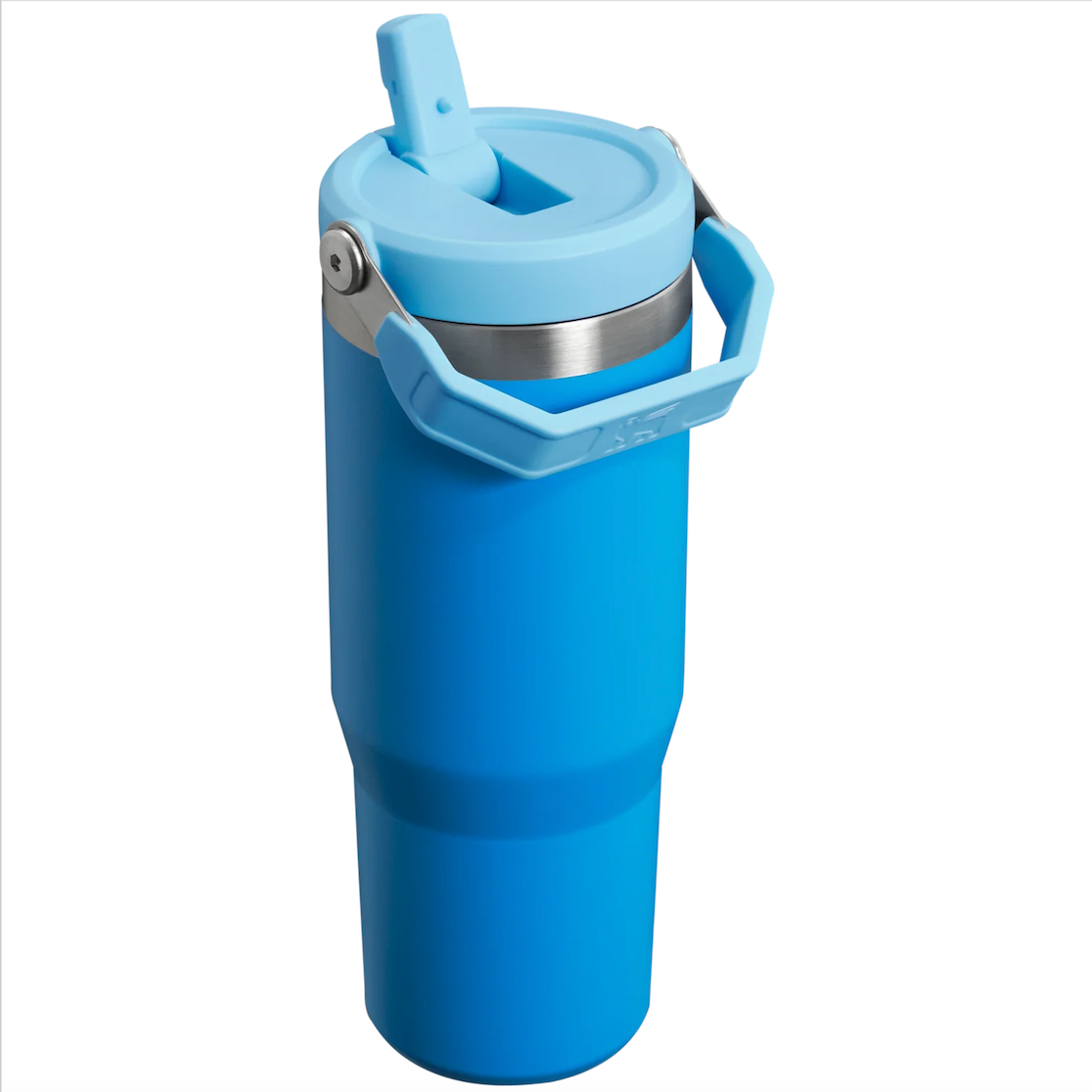 The IceFlow Flip Straw Tumbler 30 OZ in Azure