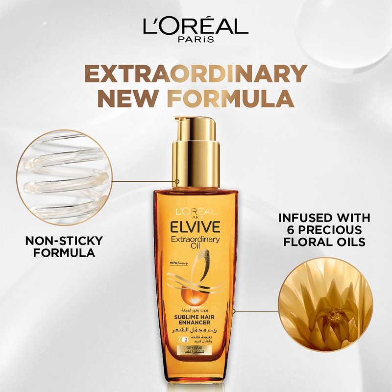 Elvive Extraordinary Oil Hair Serum for Dry Hair - 100ml