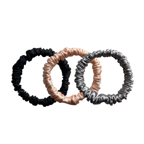 Mini Silk Scrunchies - Multi