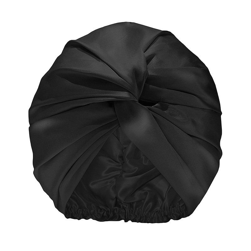 Pure Silk Turban Black