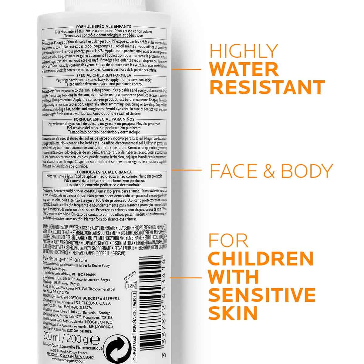 Anthelios DP Invisible Spray SPF50+ Children Sunscreen