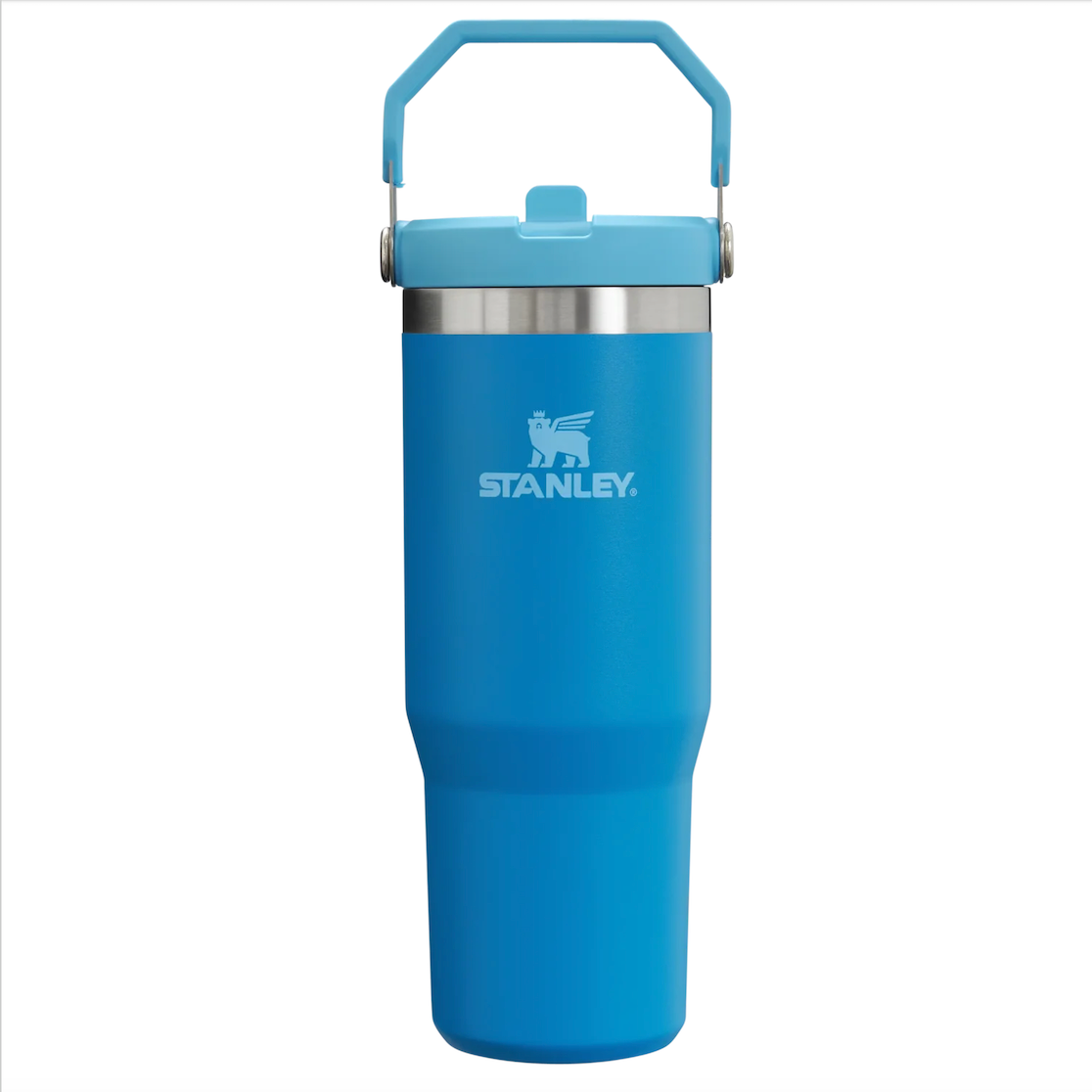 The IceFlow Flip Straw Tumbler 30 OZ in Azure