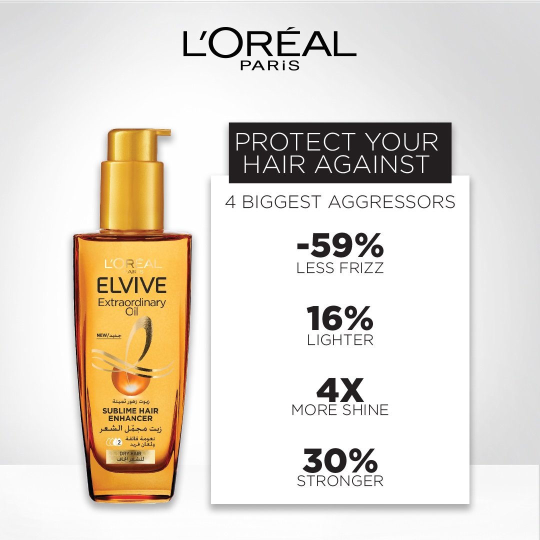 Elvive Extraordinary Oil Hair Serum for Dry Hair - 100ml